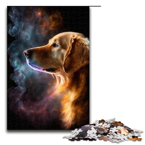 1000-teiliges Golden Retriever-Wolken-Puzzle für Erwachsene. Geschenkpuzzle ganze Familie. Größe 50 x 75 cm 1000-teiliges Golden Retriever-Wolken-Puzzle für Erwachsene. Geschenkpuzzle ganze Familie. Größe 50 x 75 cm von KJYMNC