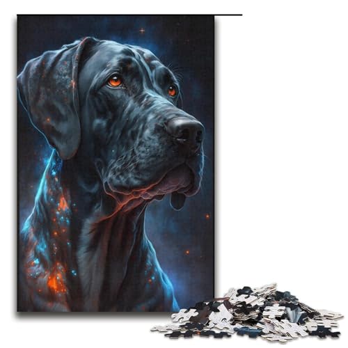 1000-teiliges Hunde-Puzzle für Erwachsene ganze Familie. Größe 38 x 26 cm von KJYMNC