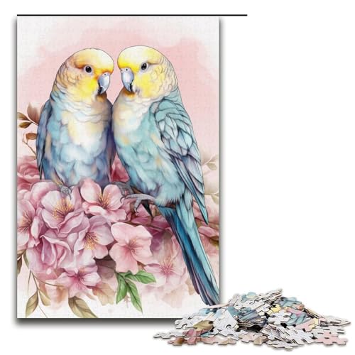 1000-teiliges Kirschblüten-Spatzen-Puzzle, Geschenkideen für Erwachsene, geeignet für Teenager ab 14 Jahren, Größe 38 x 26 cm 1000-teiliges Kirschblüten-Spatzen-Puzzle, Geschenkideen für Erwachsene, geeignet für Teenager ab 14 Jahren, Größe 38 x 26 cm von KJYMNC