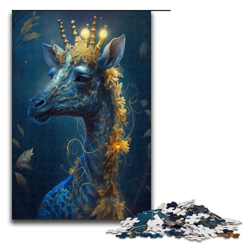 1000-teiliges Magisches Giraffen-Puzzle für Erwachsene ganze Familie. Größe 50 x 75 cm von KJYMNC
