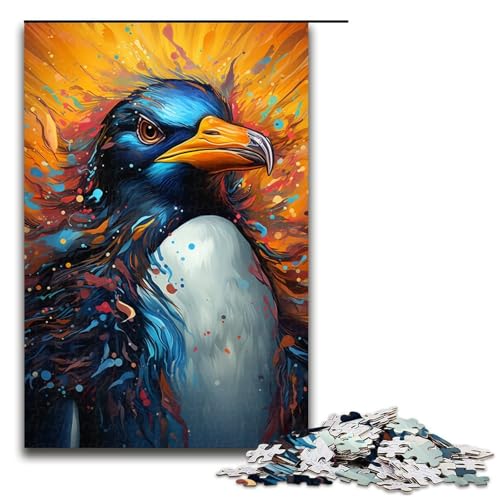 1000-teiliges Mal- und Farbpuzzle mit Pinguinmotiv für Kinder, Holzpuzzle, Familienaktivität, Größe 50 x 75 cm 1000-teiliges Mal- und Farbpuzzle mit Pinguinmotiv für Kinder, Holzpuzzle, Familienaktivität, Größe 50 x 75 cm von KJYMNC