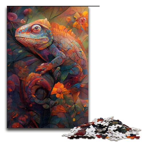 1000-teiliges Psychedelisches Katzen-Puzzle für Erwachsene ganze Familie. Größe 50 x 75 cm von KJYMNC