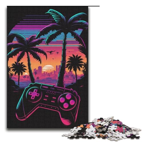 1000-teiliges Puzzle, Farbspiel, Puzzle für Erwachsene und Kinder, Kartonpuzzle, Lernspiel, Herausforderungsspielzeug, Größe 38 x 26 cm 1000-teiliges Puzzle, Farbspiel, Puzzle für Erwachsene und Kinder, Kartonpuzzle, Lernspiel, Herausforderungsspielzeug, Größe 38 x 26 cm von KJYMNC