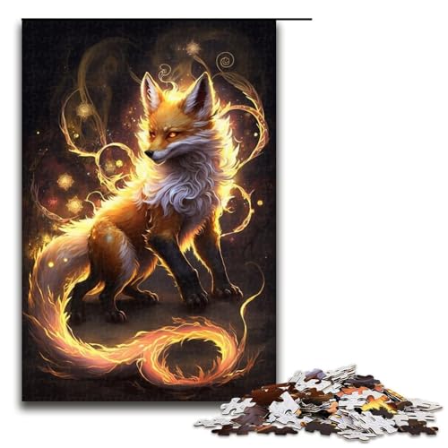 1000-teiliges Puzzle, Fuchs-Elf, Puzzle für Kinder, Holzpuzzle, Größe 50 x 75 cm 1000-teiliges Puzzle, Fuchs-Elf, Puzzle für Kinder, Holzpuzzle, Größe 50 x 75 cm von KJYMNC