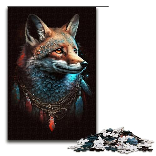 1000-teiliges Puzzle, Fuchs-Puzzle für Erwachsene und Kinder, Holzpuzzle, Lernspiel, Herausforderungsspielzeug, Größe 50 x 75 cm 1000-teiliges Puzzle, Fuchs-Puzzle für Erwachsene und Kinder, Holzpuzzle, Lernspiel, Herausforderungsspielzeug, Größe 50 x 75 cm von KJYMNC