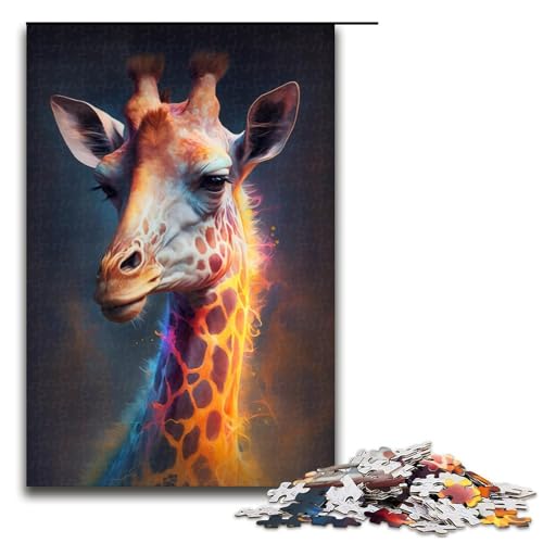 1000-teiliges Puzzle, Giraffenmalerei, Puzzle für Erwachsene und Kinder, Holzpuzzle, Lernspiel, Herausforderungsspielzeug, Größe 50 x 75 cm 1000-teiliges Puzzle, Giraffenmalerei, Puzzle für Erwachsene und Kinder, Holzpuzzle, Lernspiel, Herausforderungsspielzeug, Größe 50 x 75 cm von KJYMNC