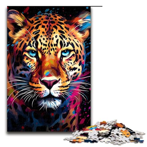 1000-teiliges Puzzle, Leoparden-Puzzle für Erwachsene, Holzpuzzle, anspruchsvolles Spiel, Größe 50 x 75 cm 1000-teiliges Puzzle, Leoparden-Puzzle für Erwachsene, Holzpuzzle, anspruchsvolles Spiel, Größe 50 x 75 cm von KJYMNC