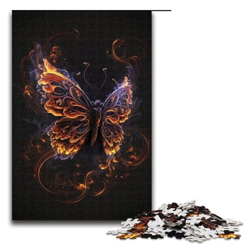 1000-teiliges Puzzle, Psychedelischer Schmetterling, Puzzle für Erwachsene und Kinder, Holzpuzzle, Lernspiel, Herausforderungsspielzeug, Größe 50 x 75 cm 1000-teiliges Puzzle, Psychedelischer Schmetterling, Puzzle für Erwachsene und Kinder, Holzpuzzle, Lernspiel, Herausforderungsspielzeug, Größe 50 x 75 cm von KJYMNC