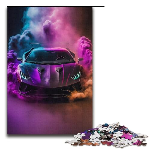 1000-teiliges Puzzle, Sportwagen-Puzzle für Erwachsene, Kartonpuzzle, anspruchsvolles Spiel, Größe 38 x 26 cm 1000-teiliges Puzzle, Sportwagen-Puzzle für Erwachsene, Kartonpuzzle, anspruchsvolles Spiel, Größe 38 x 26 cm von KJYMNC