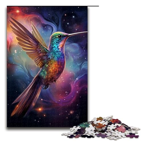 1000-teiliges Puzzle, bunter Kolibri, Puzzle für Kinder, Holzpuzzle, Größe 50 x 75 cm 1000-teiliges Puzzle, bunter Kolibri, Puzzle für Kinder, Holzpuzzle, Größe 50 x 75 cm von KJYMNC