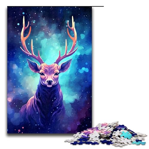 1000-teiliges Puzzle, buntes Hirsch-Puzzle für Erwachsene und Kinder, Holzpuzzle, Lernspiel, Herausforderungsspielzeug, Größe 50 x 75 cm 1000-teiliges Puzzle, buntes Hirsch-Puzzle für Erwachsene und Kinder, Holzpuzzle, Lernspiel, Herausforderungsspielzeug, Größe 50 x 75 cm von KJYMNC