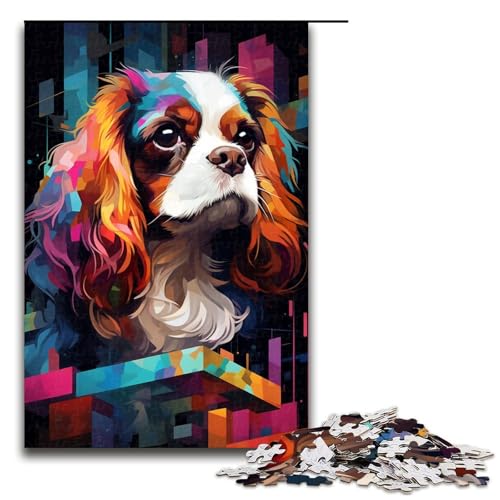 1000-teiliges Puzzle, buntes Hunde-Puzzle für Kinder, Holzpuzzle, Größe 50 x 75 cm 1000-teiliges Puzzle, buntes Hunde-Puzzle für Kinder, Holzpuzzle, Größe 50 x 75 cm von KJYMNC
