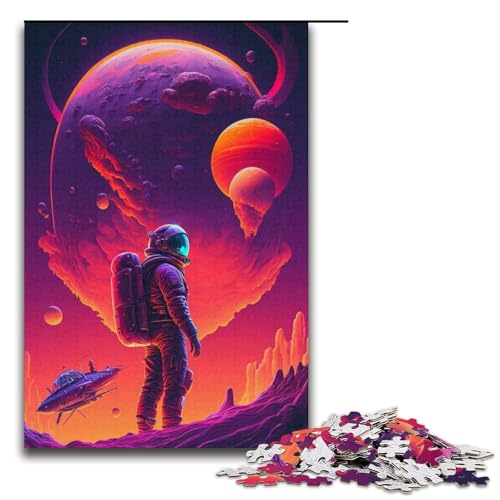 1000-teiliges Puzzle „Astronauten-Erkundung“, Papppuzzle, tolles Geschenk für Erwachsene, Größe 38 x 26 cm 1000-teiliges Puzzle „Astronauten-Erkundung“, Papppuzzle, tolles Geschenk für Erwachsene, Größe 38 x 26 cm von KJYMNC