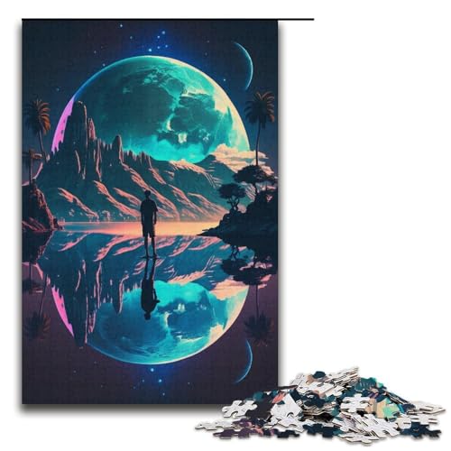 1000-teiliges Puzzle „Außerirdischer Planet, Landschaftspuzzle für Erwachsene“, Papppuzzle, tolle Geschenke zu Weihnachten, Größe 38 x 26 cm 1000-teiliges Puzzle „Außerirdischer Planet, Landschaftspuzzle für Erwachsene“, Papppuzzle, tolle Geschenke zu Weihnachten, Größe 38 x 26 cm von KJYMNC