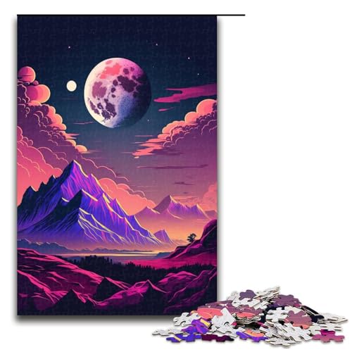 1000-teiliges Puzzle „Berglandschaft“ für Erwachsene, Holzpuzzle, lustiges Geschenk, Größe 50 x 75 cm 1000-teiliges Puzzle „Berglandschaft“ für Erwachsene, Holzpuzzle, lustiges Geschenk, Größe 50 x 75 cm von KJYMNC