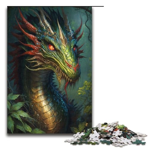 1000-teiliges Puzzle „Fliegender Drache“, Puzzle für Erwachsene, Papppuzzle, tolles Geschenk zu Weihnachten, Größe 38 x 26 cm 1000-teiliges Puzzle „Fliegender Drache“, Puzzle für Erwachsene, Papppuzzle, tolles Geschenk zu Weihnachten, Größe 38 x 26 cm von KJYMNC