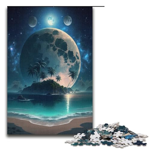 1000-teiliges Puzzle „Insel im Meer“, Papppuzzle, tolles Geschenk für Erwachsene, Größe 38 x 26 cm 1000-teiliges Puzzle „Insel im Meer“, Papppuzzle, tolles Geschenk für Erwachsene, Größe 38 x 26 cm von KJYMNC