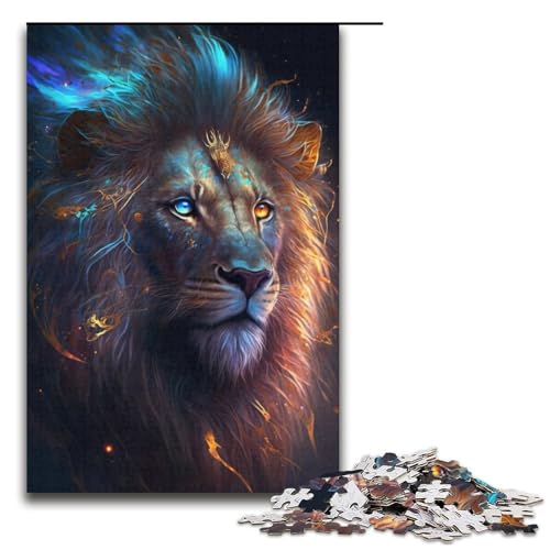 1000-teiliges Puzzle „Löwe“ für Erwachsene, Papppuzzle, tolles Geschenk zu Weihnachten, Größe 38 x 26 cm 1000-teiliges Puzzle „Löwe“ für Erwachsene, Papppuzzle, tolles Geschenk zu Weihnachten, Größe 38 x 26 cm von KJYMNC