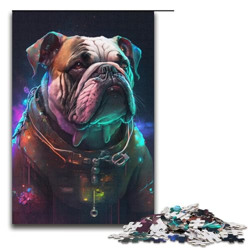 1000-teiliges Puzzle „MBulldog“ für Erwachsene, Papppuzzle, tolles, Größe 38 x 26 cm 1000-teiliges Puzzle „MBulldog“ für Erwachsene, Papppuzzle, tolles, Größe 38 x 26 cm von KJYMNC