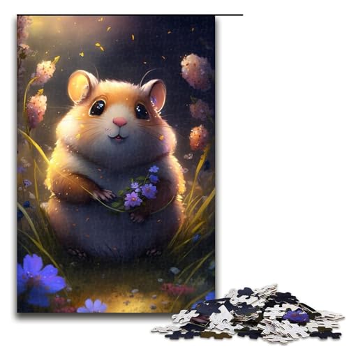 1000-teiliges Puzzle „Weltraumhamster“, Puzzle für Erwachsene, Holzpuzzle, anspruchsvolles Spiel, Größe 50 x 75 cm 1000-teiliges Puzzle „Weltraumhamster“, Puzzle für Erwachsene, Holzpuzzle, anspruchsvolles Spiel, Größe 50 x 75 cm von KJYMNC