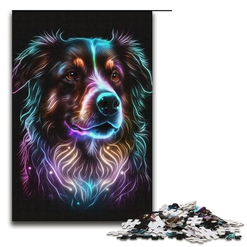 1000-teiliges Puzzle Border Collie Puzzle für Erwachsene, Papppuzzle, tolle Geschenke zu Weihnachten, Größe 38 x 26 cm 1000-teiliges Puzzle Border Collie Puzzle für Erwachsene, Papppuzzle, tolle Geschenke zu Weihnachten, Größe 38 x 26 cm von KJYMNC