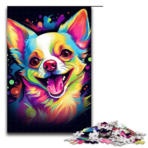 1000-teiliges Puzzle Chihuahua-Puzzle für Erwachsene, Holzpuzzle, anspruchsvolles Spiel, Größe 50 x 75 cm 1000-teiliges Puzzle Chihuahua-Puzzle für Erwachsene, Holzpuzzle, anspruchsvolles Spiel, Größe 50 x 75 cm von KJYMNC
