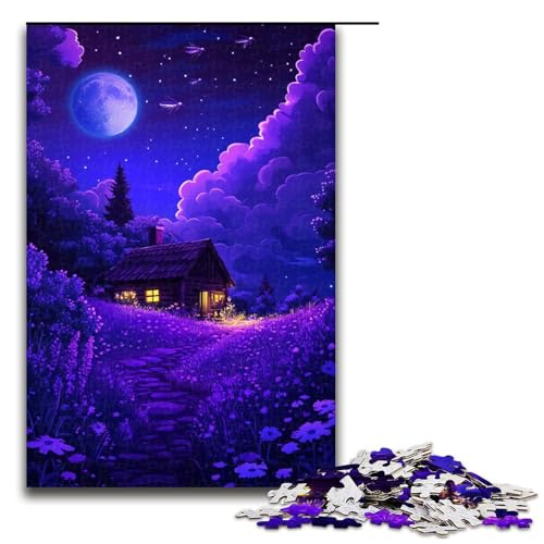 1000-teiliges Puzzle Lavendel-Puzzle für Kinder, Holzpuzzle, Größe 50 x 75 cm 1000-teiliges Puzzle Lavendel-Puzzle für Kinder, Holzpuzzle, Größe 50 x 75 cm von KJYMNC