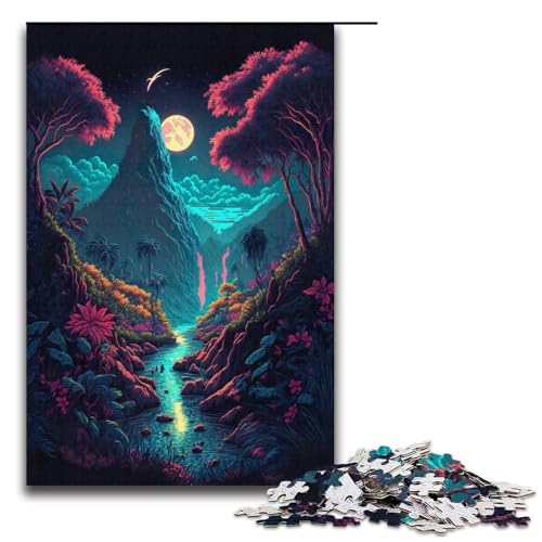 1000-teiliges Puzzle für Erwachsene, „The Fantasy Forest Puzzle“, praktisches Spiel zum Zeitvertreib zu Hause, für Teenager ab 14 Jahren, Größe 38 x 26 cm 1000-teiliges Puzzle für Erwachsene, „The Fantasy Forest Puzzle“, praktisches Spiel zum Zeitvertreib zu Hause, für Teenager ab 14 Jahren, Größe 38 x 26 cm von KJYMNC