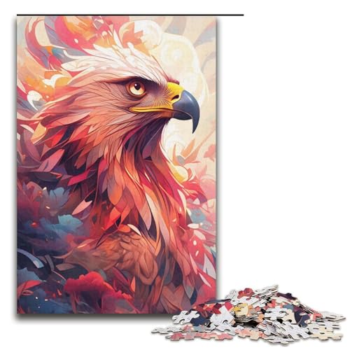 1000-teiliges Puzzle für Erwachsene, Adler-Puzzles für Karton, Lernspiel, Herausforderungsspielzeug, Größe 38 x 26 cm von KJYMNC