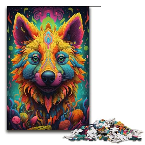 1000-teiliges Puzzle für Erwachsene, Afrikanische Hyäne, Puzzle für Pappe, Lernspiel, Herausforderungsspielzeug, Größe 38 x 26 cm 1000-teiliges Puzzle für Erwachsene, Afrikanische Hyäne, Puzzle für Pappe, Lernspiel, Herausforderungsspielzeug, Größe 38 x 26 cm von KJYMNC