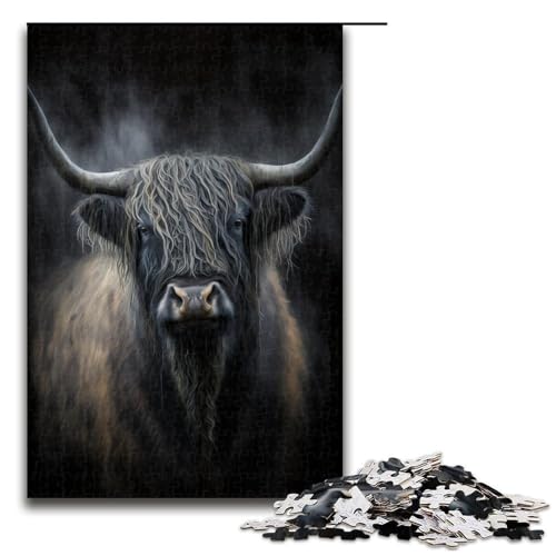 1000-teiliges Puzzle für Erwachsene, Aquarell-Yak-Spiele, Spielzeug, Geschenk, ganze Familie, Größe 50 x 75 cm 1000-teiliges Puzzle für Erwachsene, Aquarell-Yak-Spiele, Spielzeug, Geschenk, ganze Familie, Größe 50 x 75 cm von KJYMNC