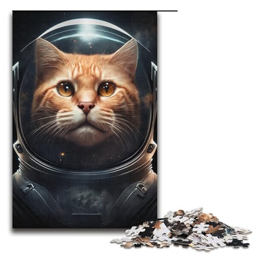 1000-teiliges Puzzle für Erwachsene, Astronauten-Katzen-Puzzle, praktisches Spiel, tolle Geschenke für Weihnachten, Größe 38 x 26 cm 1000-teiliges Puzzle für Erwachsene, Astronauten-Katzen-Puzzle, praktisches Spiel, tolle Geschenke für Weihnachten, Größe 38 x 26 cm von KJYMNC