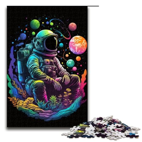 1000-teiliges Puzzle für Erwachsene, Astronauten-Puzzle, praktisches Spiel, tolle Geschenke für Weihnachten, Größe 50 x 75 cm 1000-teiliges Puzzle für Erwachsene, Astronauten-Puzzle, praktisches Spiel, tolle Geschenke für Weihnachten, Größe 50 x 75 cm von KJYMNC
