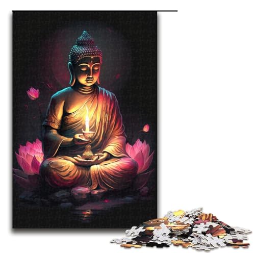 1000-teiliges Puzzle für Erwachsene, Buddha-Puzzle, Holzpuzzle, tolles Geschenk für Erwachsene, Größe 50 x 75 cm 1000-teiliges Puzzle für Erwachsene, Buddha-Puzzle, Holzpuzzle, tolles Geschenk für Erwachsene, Größe 50 x 75 cm von KJYMNC