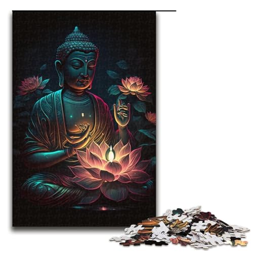 1000-teiliges Puzzle für Erwachsene, Buddha-Puzzle für Erwachsene, Holzpuzzle, Lernspielzeug, Größe 50 x 75 cm 1000-teiliges Puzzle für Erwachsene, Buddha-Puzzle für Erwachsene, Holzpuzzle, Lernspielzeug, Größe 50 x 75 cm von KJYMNC