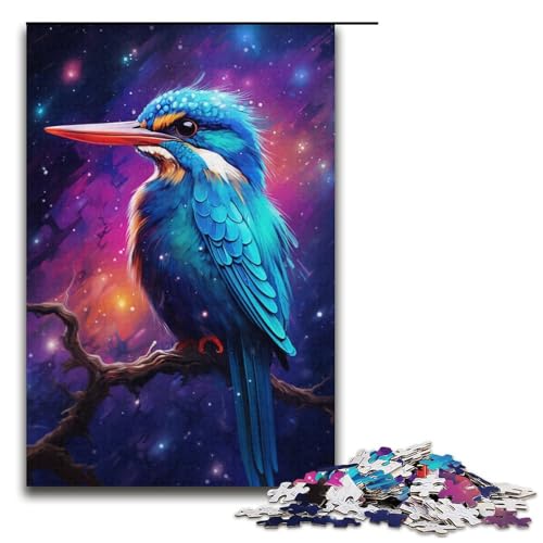 1000-teiliges Puzzle für Erwachsene, Bunte Vögel, Puzzle, praktisches Spiel, Zeitvertreib zu Hause, für Teenager ab 14 Jahren, Größe 38 x 26 cm von KJYMNC