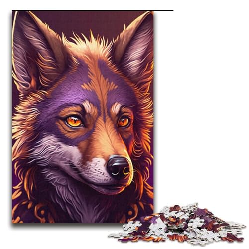 1000-teiliges Puzzle für Erwachsene, Cartoon-Wolf-Spiele, Spielzeug, Geschenk, ganze Familie, Größe 38 x 26 cm von KJYMNC