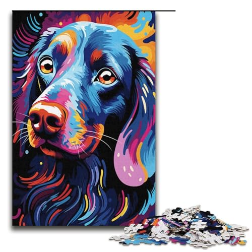 1000-teiliges Puzzle für Erwachsene, Dackel-Puzzle für Erwachsene, Papppuzzle, dekomprimierend, intellektuelles Lernspielzeug, Größe 38 x 26 cm von KJYMNC