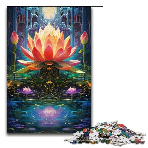 1000-teiliges Puzzle für Erwachsene, Farblotus-Puzzles für Karton, Lernspiel, Herausforderungsspielzeug, Größe 38 x 26 cm 1000-teiliges Puzzle für Erwachsene, Farblotus-Puzzles für Karton, Lernspiel, Herausforderungsspielzeug, Größe 38 x 26 cm von KJYMNC