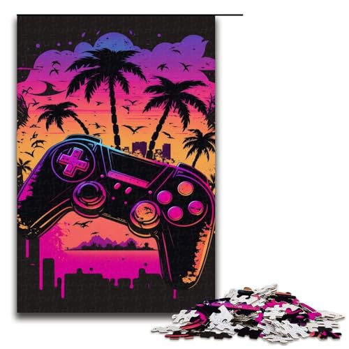 1000-teiliges Puzzle für Erwachsene, Farbspiel-Puzzle für Erwachsene, Holzpuzzle, dekomprimierendes intellektuelles Lernspielzeug, Größe 50 x 75 cm 1000-teiliges Puzzle für Erwachsene, Farbspiel-Puzzle für Erwachsene, Holzpuzzle, dekomprimierendes intellektuelles Lernspielzeug, Größe 50 x 75 cm von KJYMNC