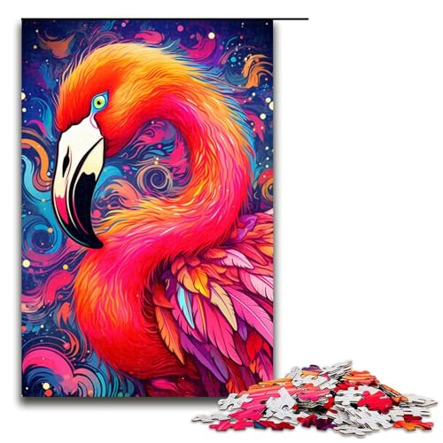 1000-teiliges Puzzle für Erwachsene, Flamingo-Puzzles für Holzpuzzle, Lernspiel, Herausforderungsspielzeug, Größe 50 x 75 cm 1000-teiliges Puzzle für Erwachsene, Flamingo-Puzzles für Holzpuzzle, Lernspiel, Herausforderungsspielzeug, Größe 50 x 75 cm von KJYMNC