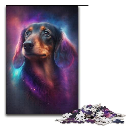 1000-teiliges Puzzle für Erwachsene, Galaxie-Dackel, Lernpuzzle, Geburtstagsgeschenk, Geschenke, Wandkunst, Größe 38 x 26 cm 1000-teiliges Puzzle für Erwachsene, Galaxie-Dackel, Lernpuzzle, Geburtstagsgeschenk, Geschenke, Wandkunst, Größe 38 x 26 cm von KJYMNC