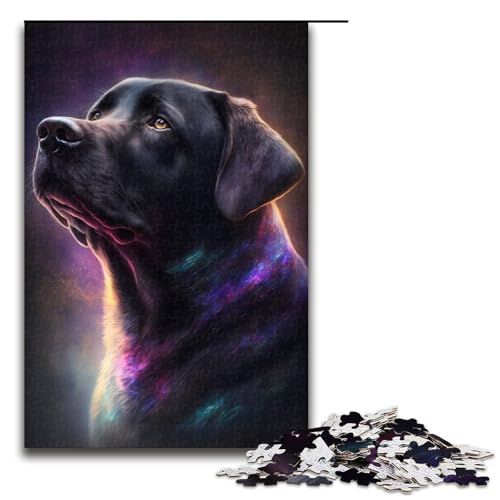 1000-teiliges Puzzle für Erwachsene, Galaxy Labrador, Puzzlespiel, Spaß für zu Hause, Aktivitäten, Geburtstagsgeschenk, Reisegeschenke, Größe 50 x 75 cm 1000-teiliges Puzzle für Erwachsene, Galaxy Labrador, Puzzlespiel, Spaß für zu Hause, Aktivitäten, Geburtstagsgeschenk, Reisegeschenke, Größe 50 x 75 cm von KJYMNC
