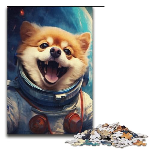 1000-teiliges Puzzle für Erwachsene, Hund im Weltraum, Puzzle, praktisches Spiel, tolle Geschenke für Weihnachten, Größe 38 x 26 cm 1000-teiliges Puzzle für Erwachsene, Hund im Weltraum, Puzzle, praktisches Spiel, tolle Geschenke für Weihnachten, Größe 38 x 26 cm von KJYMNC