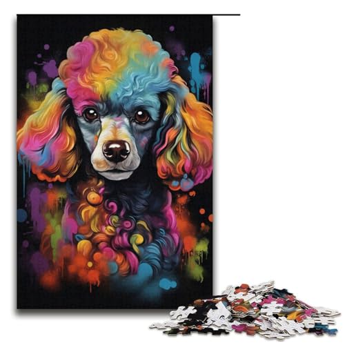 1000-teiliges Puzzle für Erwachsene, Hunde-Puzzle, praktisches Spiel, Staycation, Zeitvertreib für Teenager ab 14 Jahren, Größe 38 x 26 cm von KJYMNC