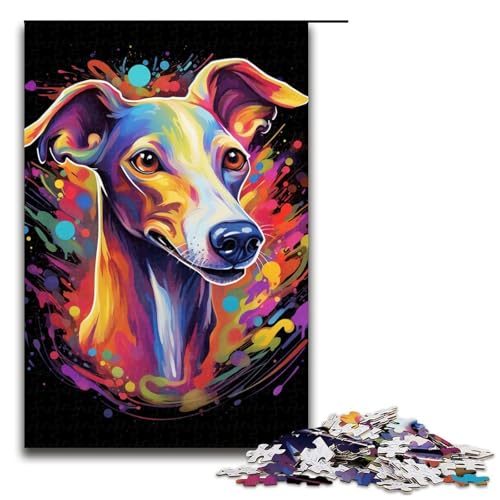 1000-teiliges Puzzle für Erwachsene, Hunde-Puzzle, praktisches Spiel, Staycation, Zeitvertreib für Teenager ab 14 Jahren, Größe 50 x 75 cm von KJYMNC
