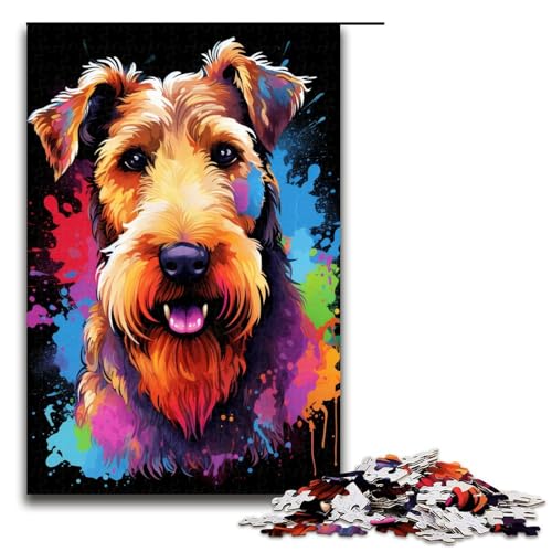 1000-teiliges Puzzle für Erwachsene, Hunde-Puzzle, praktisches Spiel, Staycation, Zeitvertreib für Teenager ab 14 Jahren, Größe 50 x 75 cm von KJYMNC