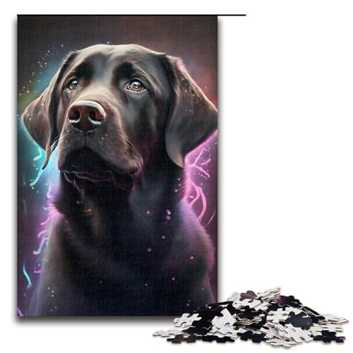 1000-teiliges Puzzle für Erwachsene, Labrador Retriever-Puzzle, praktisches Spiel, Staycation, Zeitvertreib für Teenager ab 14 Jahren, Größe 50 x 75 cm von KJYMNC