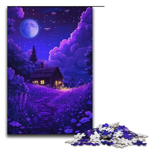 1000-teiliges Puzzle für Erwachsene, Lavendel-Puzzle für Erwachsene, Papppuzzle, dekomprimierend, intellektuelles Lernspielzeug, Größe 38 x 26 cm 1000-teiliges Puzzle für Erwachsene, Lavendel-Puzzle für Erwachsene, Papppuzzle, dekomprimierend, intellektuelles Lernspielzeug, Größe 38 x 26 cm von KJYMNC