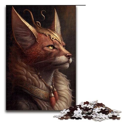 1000-teiliges Puzzle für Erwachsene, Lynx King Puzzle, Mitmachspiel, Staycation-Zeitvertreib für Teenager ab 14 Jahren, Größe 50 x 75 cm von KJYMNC